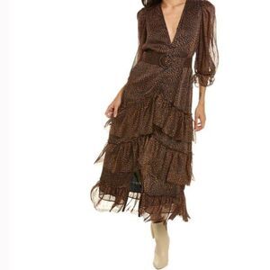 O.P.T. Killian V-neck Maxi Dress S